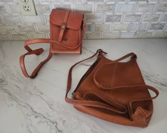 2 ITALIAN LEATHER BACK PACKS