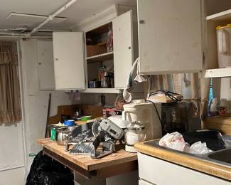 Basement level kitchen