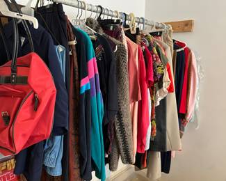 Lots and lots of vintage clothes - both main level bedrooms