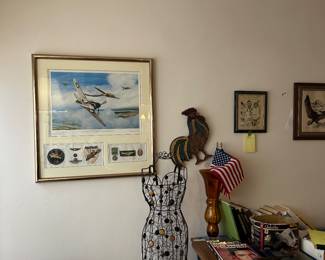Artist proof WWII Ace - main level entrance
