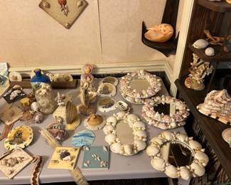 Handcrafted sea shell art - main level