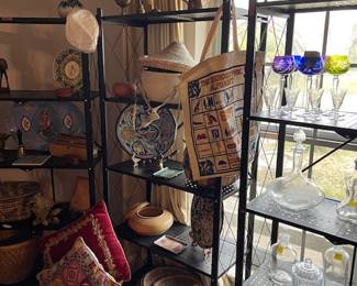 Moving into our middle eastern section - many handmade baskets, various decor pieces, and original items from the Middle East