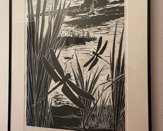 Stunning black and white art piece