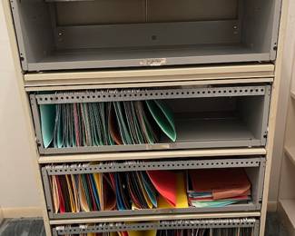 Large lateral file cabinet - located upstairs