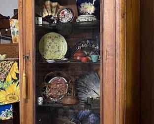 Stunning large armoire with bottom drawer, solid wood, antique, with skeleton keys