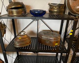 Antique brass items