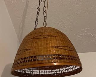 Hanging lamp - located upstairs