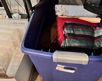 1 or many bins of fabric