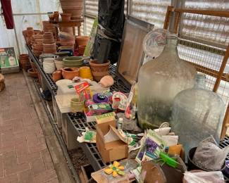 Large and extra large glass terrariums and more gardening items