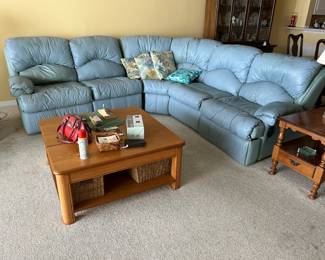 Leather 3 Piece Sectional
