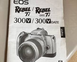 Canon EOS Rebel 300V camera w/case, lens and accessories