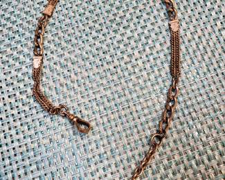 Vtg. Pocketwatch Chain with Slider