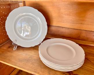 6 Royal Ironstone China plates- Alfred Meakin - England - over 100 years old