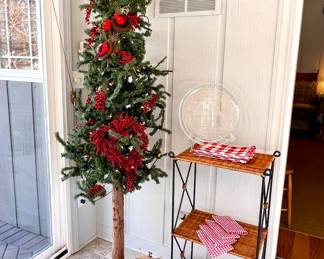 Tall, skinny Christmas tree 