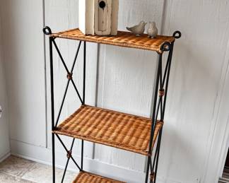 Wicker 3 tier shelf 