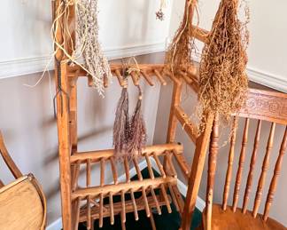 Antique Yarn dryer w/adjustable racks