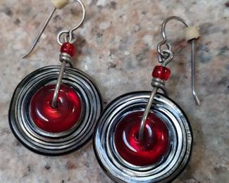 Vintage Eye Candy Sterling Silver Earrings