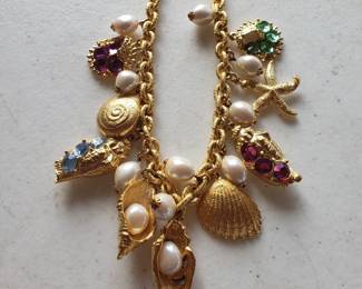 Vintage Nautical Statement Necklace