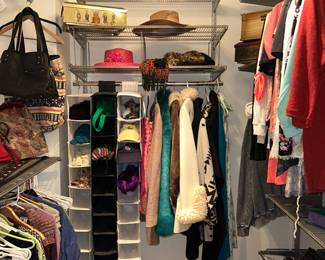 Coats, belts, shorts, hats, etc