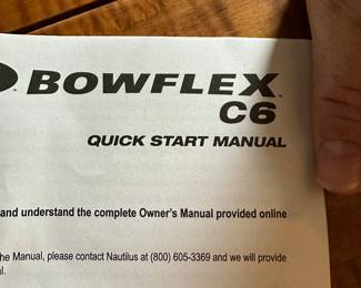 #46 - $400 - Bowflex C6 stationary Bike 45"Wx18"Dx49'H