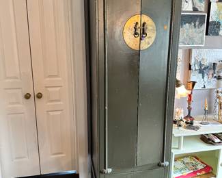 #5 - $240 - Green Asian Cabinet 22"Lx21"Dx74"H