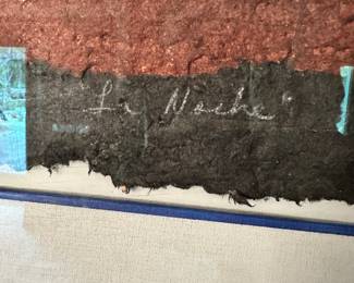 #43 - $400 - MCM 24/100 Abstract print on paper La Noche by Salvatore