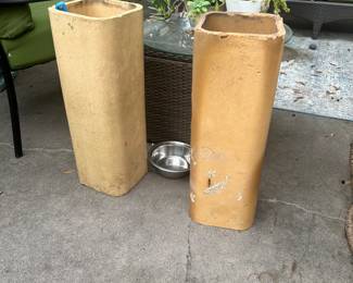 #62 - $40 - 2 Chimney Pottery Blocks