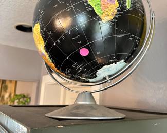 #27 - $34 - Black Work Globe 12"