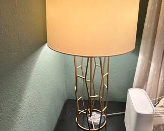 #98 - $80 - Pair of metal lamps 30Hx15D