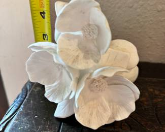 #25 - $40 - Ceramic White Flower Vase 5in tall