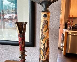 #29 - $120 - Pair Artisan Oakland Candle Sticks 2"H