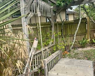 #64 - $300 - Arbor & Outside Bed w/cushions