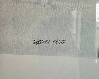 #11 - $200 - City Scape Water Color Barbara Krupp 24"x21"