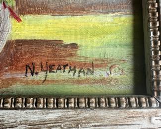 #10 - $50 - Original painting still life N. Leatman 17"x16"