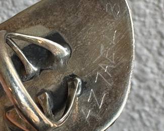 #78 - $150 - 925 Sterling Ring sz 6.5 signed Azzael
