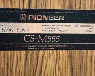 Pioneer CS-M555 speakers