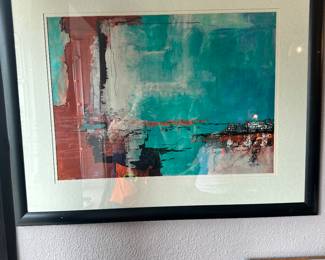 #9 - $200 - Oil Painting Mary Blanos Original Abstract 41"x33"