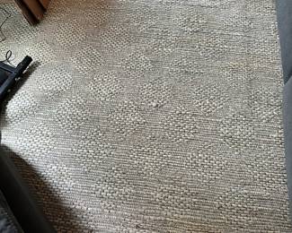 #47 - $100 - Sisal grey Woven Pattern interior Rug 10'x8'