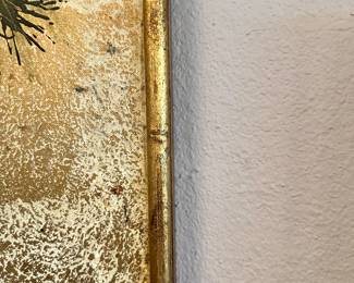 #30 - $220 - Painting on Fabric Cranes by Lee Reynold 5'x4" Bamboo style frame