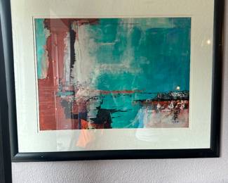 #9 - $200 - Oil Painting Mary Blanos Original Abstract 41"x33"