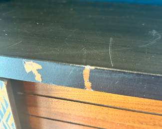 #51 - $100 - Mid Century Modern Tribal Dresser 5 Drawers 43"Hx34"Lx18"D