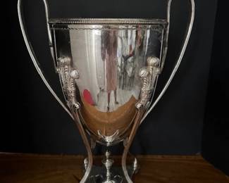 #42 - $150 - Silverplate Urn 23"Hx1'D with lid