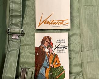 #28 - $80 -set of 3 Vintage 1960's Suitcases 2'x16"x7" with tags original tags