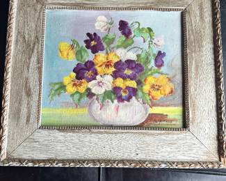 #10 - $50 - Original painting still life N. Leatman 17"x16"