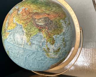 #41 - $34 - 1960's light blue World Globe #1