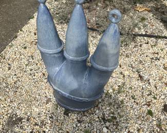 #68 - $120 - Blue Crown Glazed Pottery 17"Wx26"H