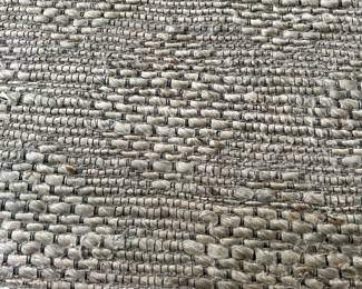 #47 - $100- Champagne & Gray Woven Pattern Rug 10'x8'