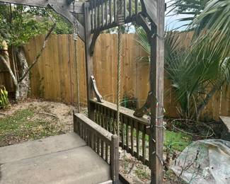 #64 - $300 - Arbor & Outside Bed w/cushions