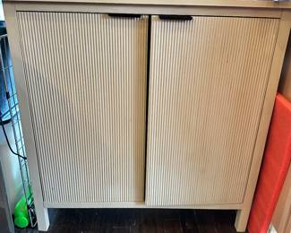 #77 - $70 - Wood Small Cabinet, one shelf 29"Wx12"Dx30"H