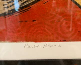 #14 $150 	Art Habor Hop 2  15/200 Signed L Kesler 36wx44h	
